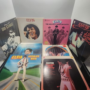 Elvis Presley Orginal 1960s 1980s Vinyl Records - Elvis - Elvis Presley - Vinyl - Records - Vinyl Records - Vintage Elvis - Vintage Records