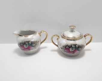 Sugar and Creamer Vintage Japan Teapot Set - Teapot - Japan - Creamery