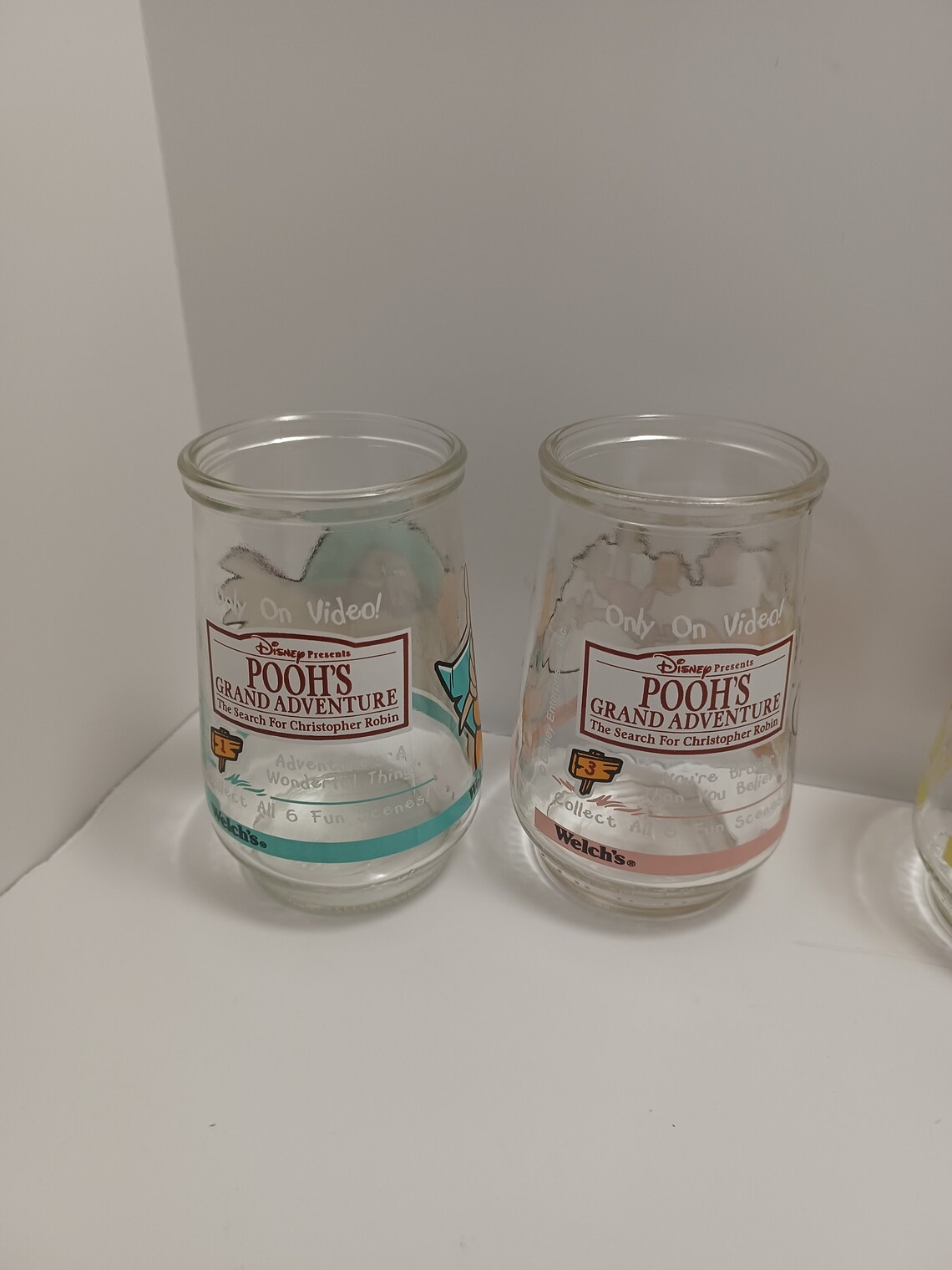 Vintage Welch's Jelly Jars Winnie the Pooh Jars the Etsy