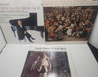 Beethoven des années 1970 des années 1980 LOT de 3 ensembles de disques vinyles LP vintage - Beethoven - Beethoven Records - LPS - Disques Lp - Vinyle - Disques vinyle