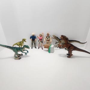 Jurassic Park 1990s Vintage Action Figure Lot - Jurassic Park - Vintage Toys - Dinosaurs - Alan Grant - Vintage Jurrassic Park