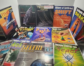 1990's 2000's Vintage Magazines LOT - Time - Magazines - Time Magazines - Prehistoric Time - Science - Science Magazines - Science Books