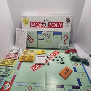 Monopoly Special Edition With Game Winning Token - Parker Brothers - Monopoly - Vintage Monopoly - Board Games - Vintage Games
