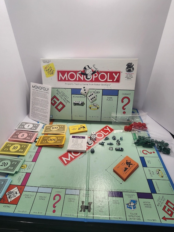 希少　モノポリー　米国版　ボードゲーム　木箱入り　パーカーブラザーズ モノポリー スペシャルエディション ゲーム勝利トークン付き