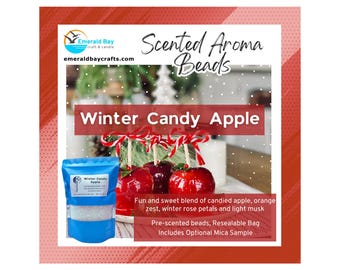 Winter Candy Apple Type Scented Aroma Beads for making freshies or use in car, home, gym bag