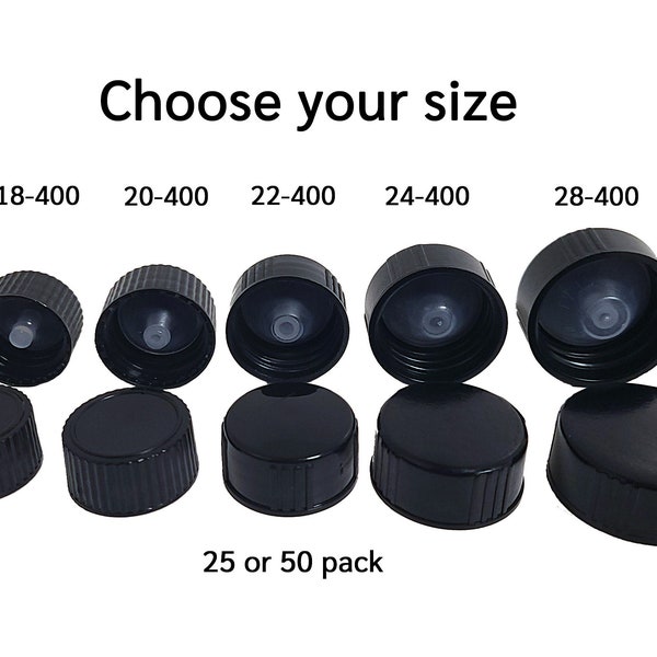 Polycone Phenolic Lined Caps (25 or 50 Count), You Choose Size, 5 Sizes