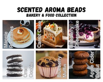 Bakery Collection Scented Aroma Beads | Great for Car and Home Air Freshener | Sachet Bags and Mica Included | Free shipping