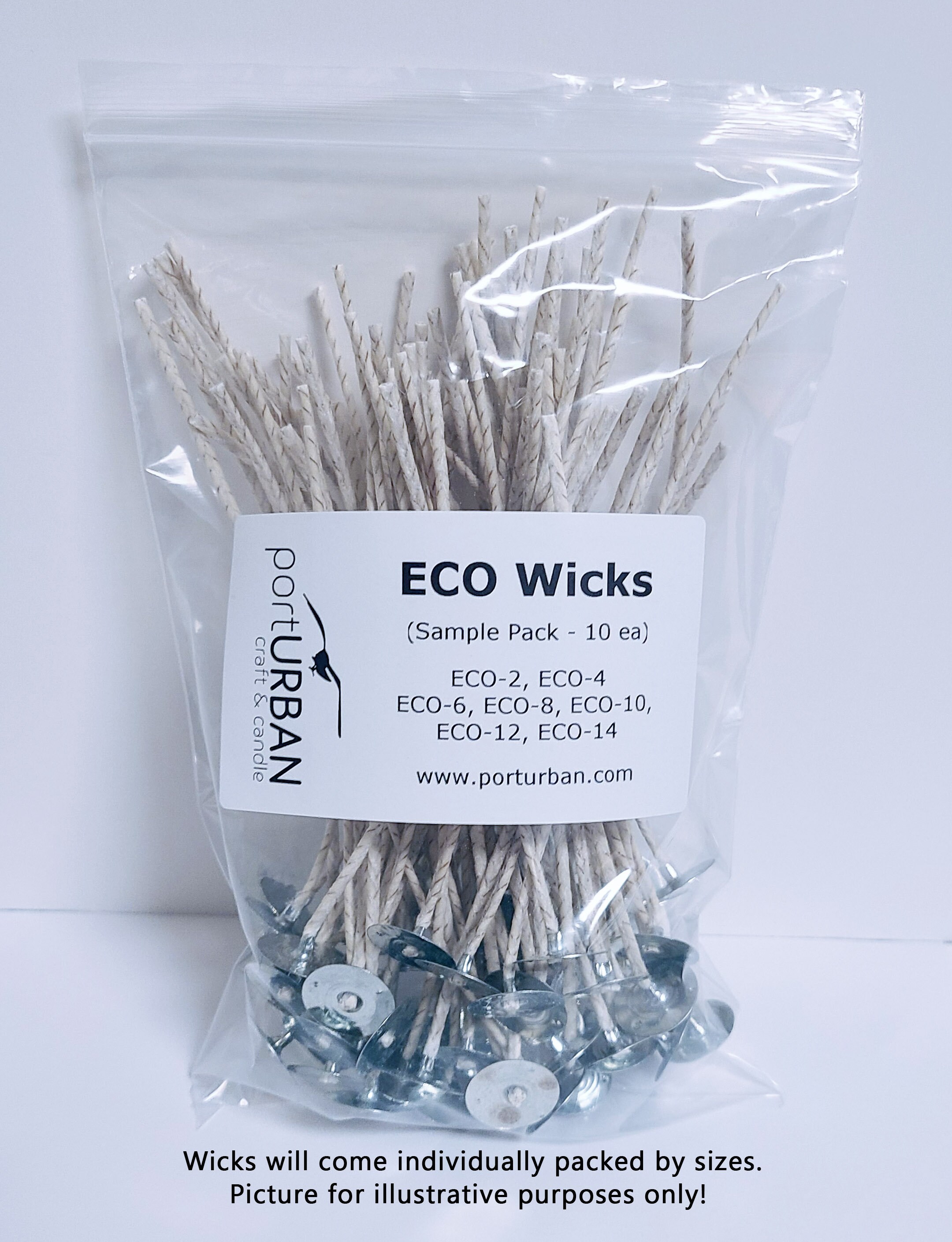 CLOSEOUT ECO Wick Sample Pack 7 Sizes 10x Each Size ECO Etsy