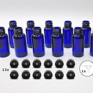 1 Ounce PET Plastic bottle with Polycone Cap (12 pack)