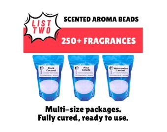 List 2, Scented Aroma Beads, Car and Home Air Freshener and Freshies