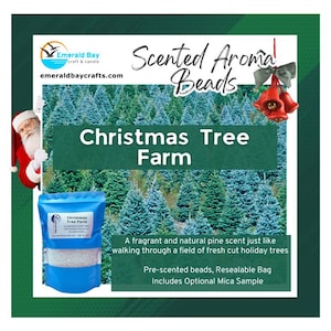 Christmas Tree Farm Scented Aroma Beads for making freshies or use in car, home, gym bag