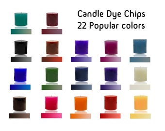 Candle Dye Chips - 25 piece pack - 22 Colors Available