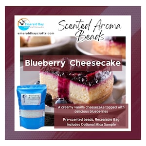 Blueberry Cheesecake Scented Aroma Beads for making freshies or use in car, home, gym bag
