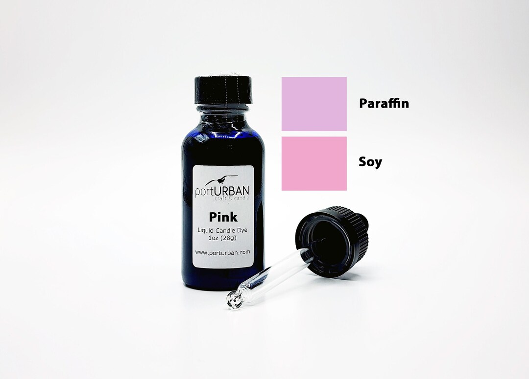 Pink Liquid Candle Dye With Dropper, 1 or 2 Ounce Bottle, All Waxes Etsy