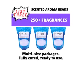 List 3 Scented Aroma Beads, Car and Home Air Freshener