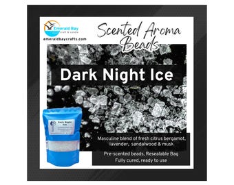 Dark Night Ice Scented Aroma Beads for Freshies, Room Fresheners