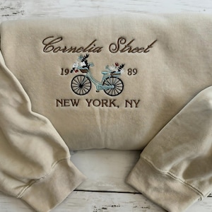 Sudadera bordada de Cornelia Street, regalo para ella, regalo para amante de la música, regalo para mamá, regalo para amiga