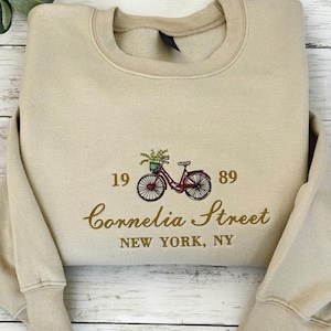 Sudadera bordada de Cornelia Street, regalo para ella, regalo para amante de la música, regalo para mamá, regalo para amiga