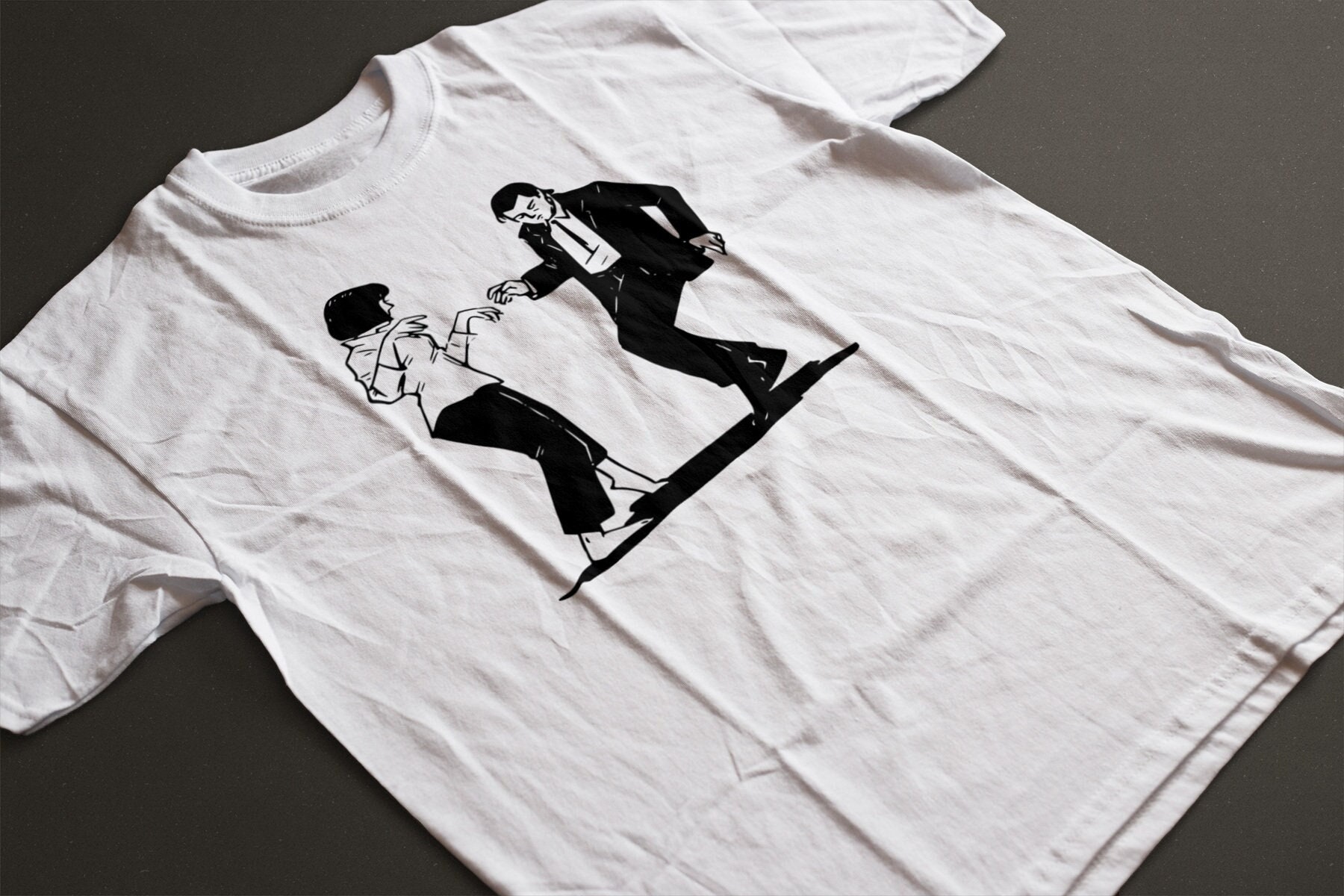 T-shirt. Pulp Fiction Mia Wallace Dance 