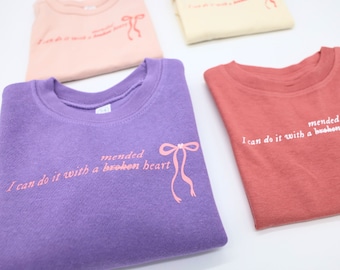 Mended Heart Sweatshirt heart surgery baby congenital heart defect awareness CHD sweatshirt kids CHD awareness shirt heart warrior shirt