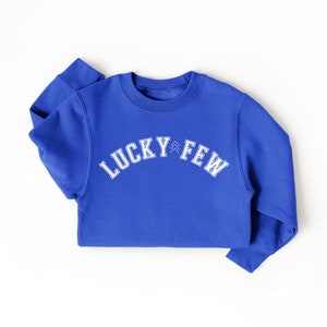 Down Syndrome Awareness Sweatshirt Lucky Few World Down Syndrome Day Youth Blue Crewneck Disability Support Special Need Gift Buddy Walk