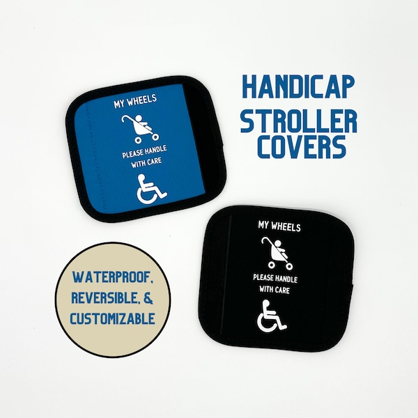 Handicap wraps poussette handicap signe poussette nécessité médicale fauteuil roulant poussette tag signe besoins spéciaux poussette médicalement complexe signe