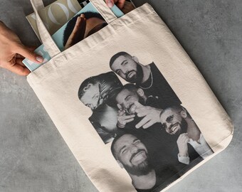 Drake Tote Bag, bolso de mano champagne papi, regalo para amigos, bolso de regalo de cumpleaños, bolso de hombro, regalo para ella, regalo para el día de las madres