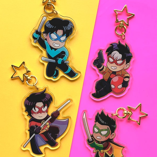 Batfam Robin Charms