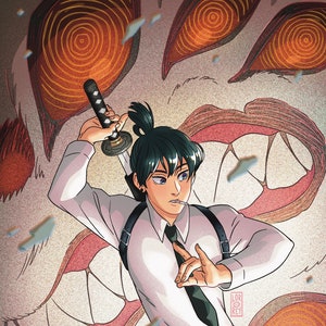 Aki Chainsaw Man Print
