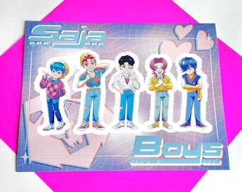 Saja Boys Sticker Bogen