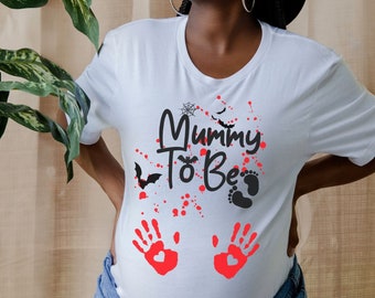 Mummy to be Halloween Costume, Funny Halloween Shirt, Couple Halloween Shirt, Halloween Pregnancy Announcement Shirt, Baby Reveal Shirt