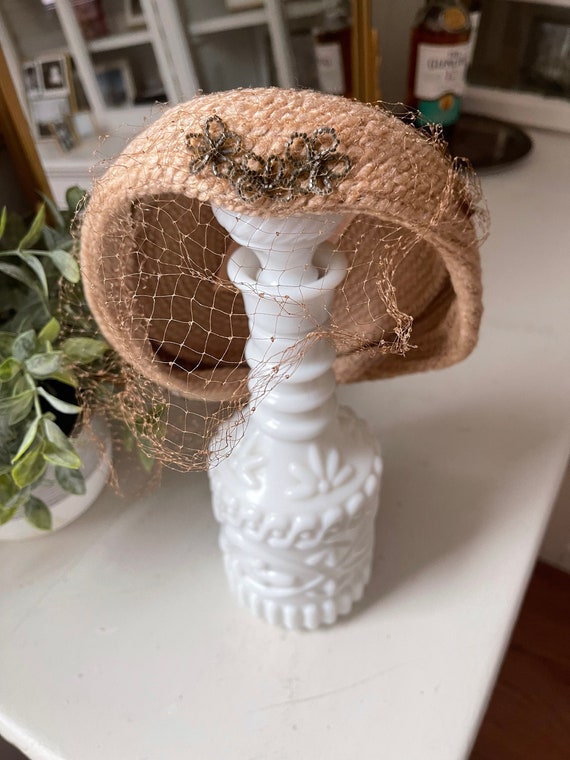 Vintage Beaded Needlepoint Hat by  display picture 3