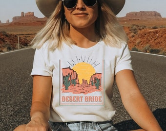 Bachelorette Party Shirts, Custom Desert Bridal Party Shirts, Scottsdale Sedona Arizona Bachelorette, Girls Trip Tee, Cactus Sun Bride Shirt