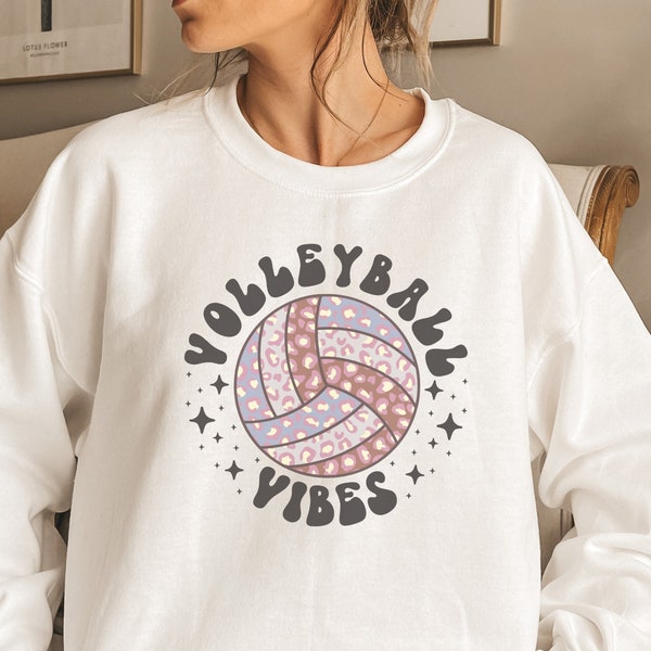 Volleyball Vibes Sweatshirt Etsy