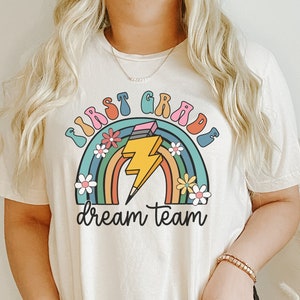First Grade Teacher Shirt, First Grade Dream Team T-Shirt, 1st Grade Teacher Shirts, Teacher Team Shirts, 1st Grade Shirt, Retro Teacher Tee