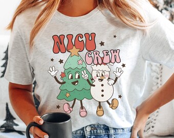 NICU Nurse Christmas Shirt, Neonatal Intensive Care Unit Nurse, Christmas Hospital Party Shirt, Festive XMas Nurse, NICU Nursing Group Shirt