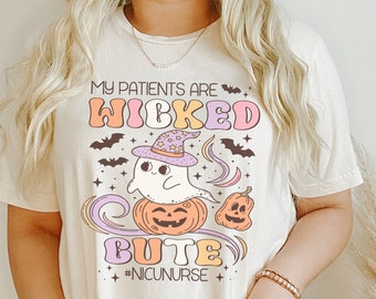 NICU Nurse Halloween Shirt, Neonatal Intensive Care Unit Nurse, Halloween Hospital Party Shirt, Spooky Nurse Tee, NICU Nursing Crew TShirt