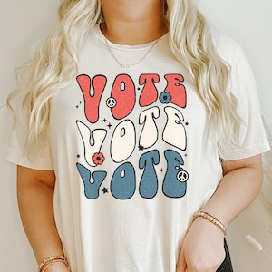 Retro Vote Shirt, Election 2024 Tshirt, Voter Shirt, Voting T-shirt, Politics Shirt, Voting Tee, Election 2024,Republican Shirt,Democrat Tee