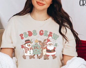PEDS Nurse Christmas Shirt, Pedatric Nurse Christmas Hospital Party Shirt, PEDS Nurse Shirt,Festive XMas Nurse,Pediatric Nursing Group Shirt