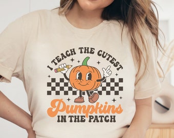 Halloween Teacher Shirts, Spooky Teacher Shirt, Teacher Shirts, Teacher Halloween Shirts, Retro Halloween Teacher, Kindergarten Teacher Tee