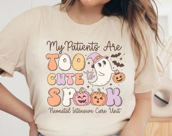 NICU Nurse Halloween Shirt, Neonatal Intensive Care Unit Nurse, Halloween Hospital Party Shirt, Spooky Nurse Tee, NICU Nursing Crew TShirt