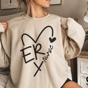 Emergency Nurse Sweatshirt, ER Nurse Sweatshirt, Emergency Nurse Sweater, Emergency Department Sweatshirt, Emergency Nurse TShirt,ER Nurse T