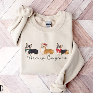 Corgi Christmas Sweatshirt, Corgi Shirt for Corgi Mom Sweatshirt, Corgi Mom Gift, Corgi Lover Gift, Gift for Corgi Mom, Gift for Corgi Lover