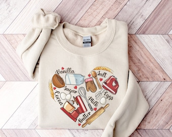 Baker Sweatshirt, Bakery Sweatshirt, Baker Gift, Baking Lover Gift, Baking Gifts, Baking Crewneck, Baking Shirts, Baker Shirt Baker Sweater
