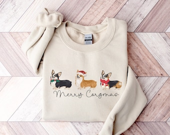 Corgi Christmas Sweatshirt, Corgi Shirt for Corgi Mom Sweatshirt, Corgi Mom Gift, Corgi Lover Gift, Gift for Corgi Mom, Gift for Corgi Lover