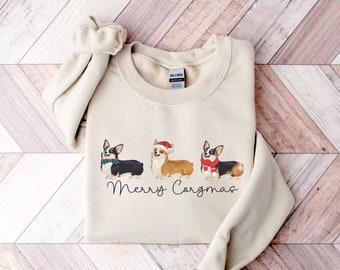 Corgi Christmas Sweatshirt, Corgi Shirt for Corgi Mom Sweatshirt, Corgi Mom Gift, Corgi Lover Gift, Gift for Corgi Mom, Gift for Corgi Lover
