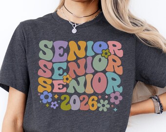 Senior 2026 Shirt, Retro Font, Senior Retro Shirt, 2026 Seniors Shirt, Senior 2026 Retro Shirt, Class of 2026 Senior Shirt, Graduation Gift