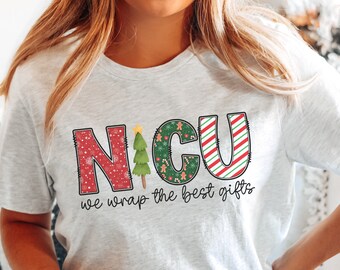 NICU Nurse Christmas Shirt, Neonatal ICU Nurse TShirt, Holiday Nicu Nurse Tee, Christmas Neonatal Intensive Care Unit Nurse Christmas Shirt