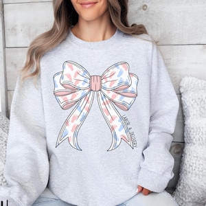 Labor and Delivery Nurse Sweatshirt, Coquette L and D Sweatshirt, Cute L and D Nurse Gift, Labor Delivery Nurse Gift, LD Nurse Bow Crewneck