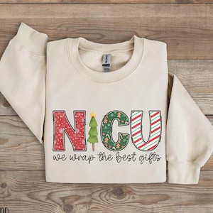 NICU Nurse Christmas Sweatshirt, Neonatal ICU Nurse Sweater, Xmas NICU Nurse Gift, Nurse Appreciation Gift, Neonatal Intensive Care Unit T
